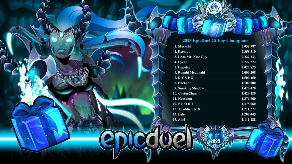 EpicDuel Gifting 2023 Ends