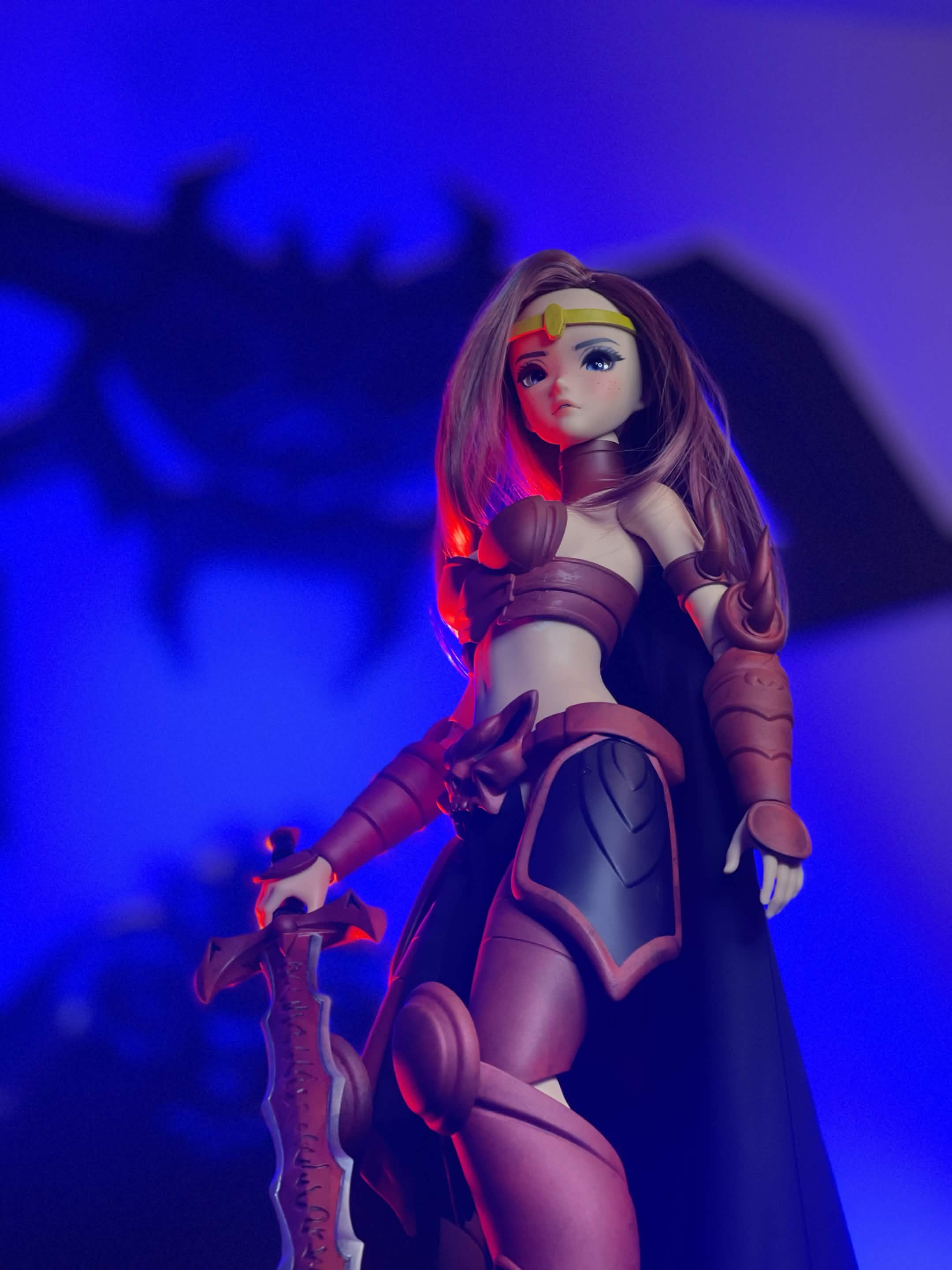 Gravelyn Smart Doll Front shot with Shadowscythe Logo in background