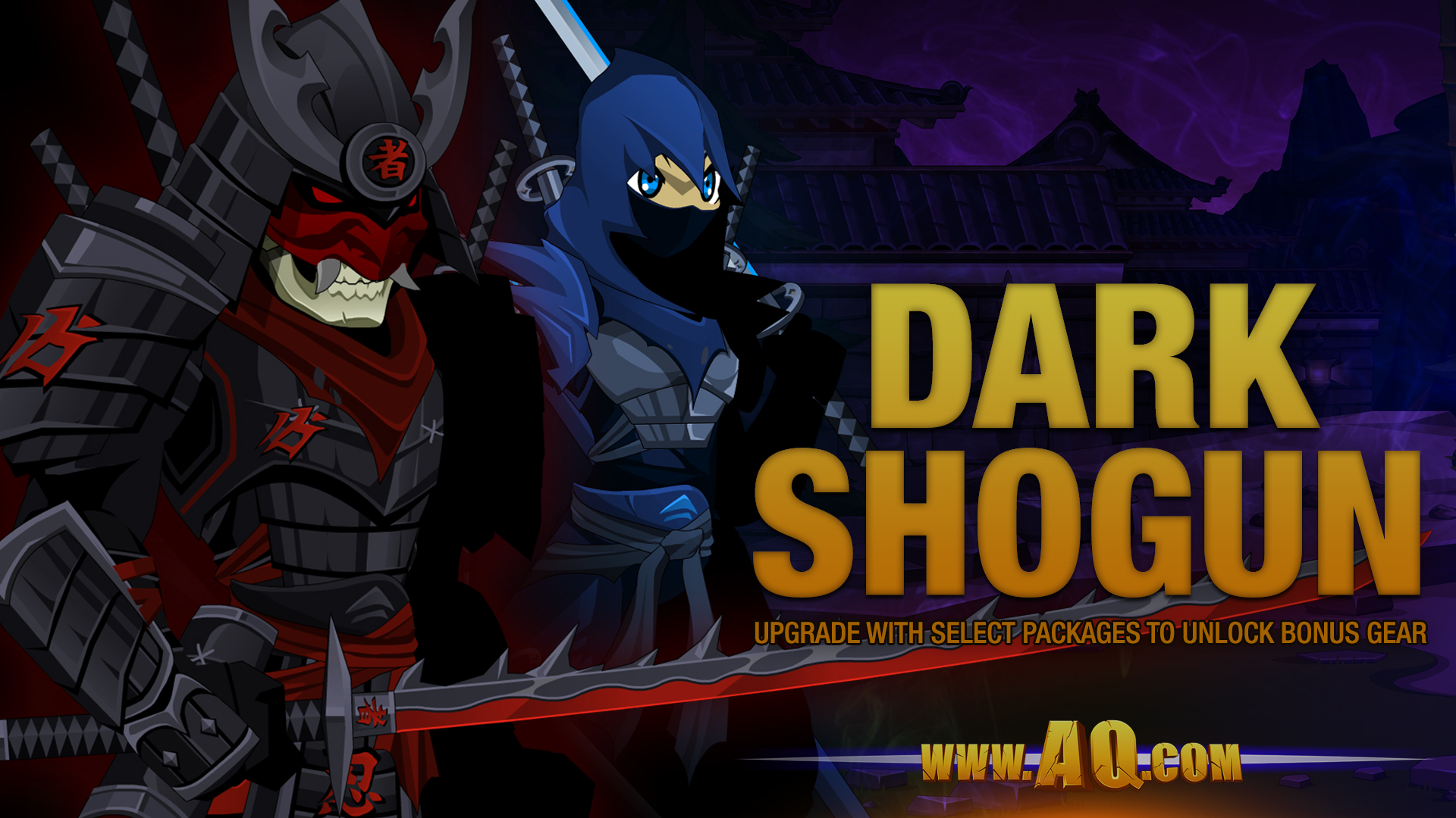 Unlock the Dark Shogun Set on Artix Entertainment
