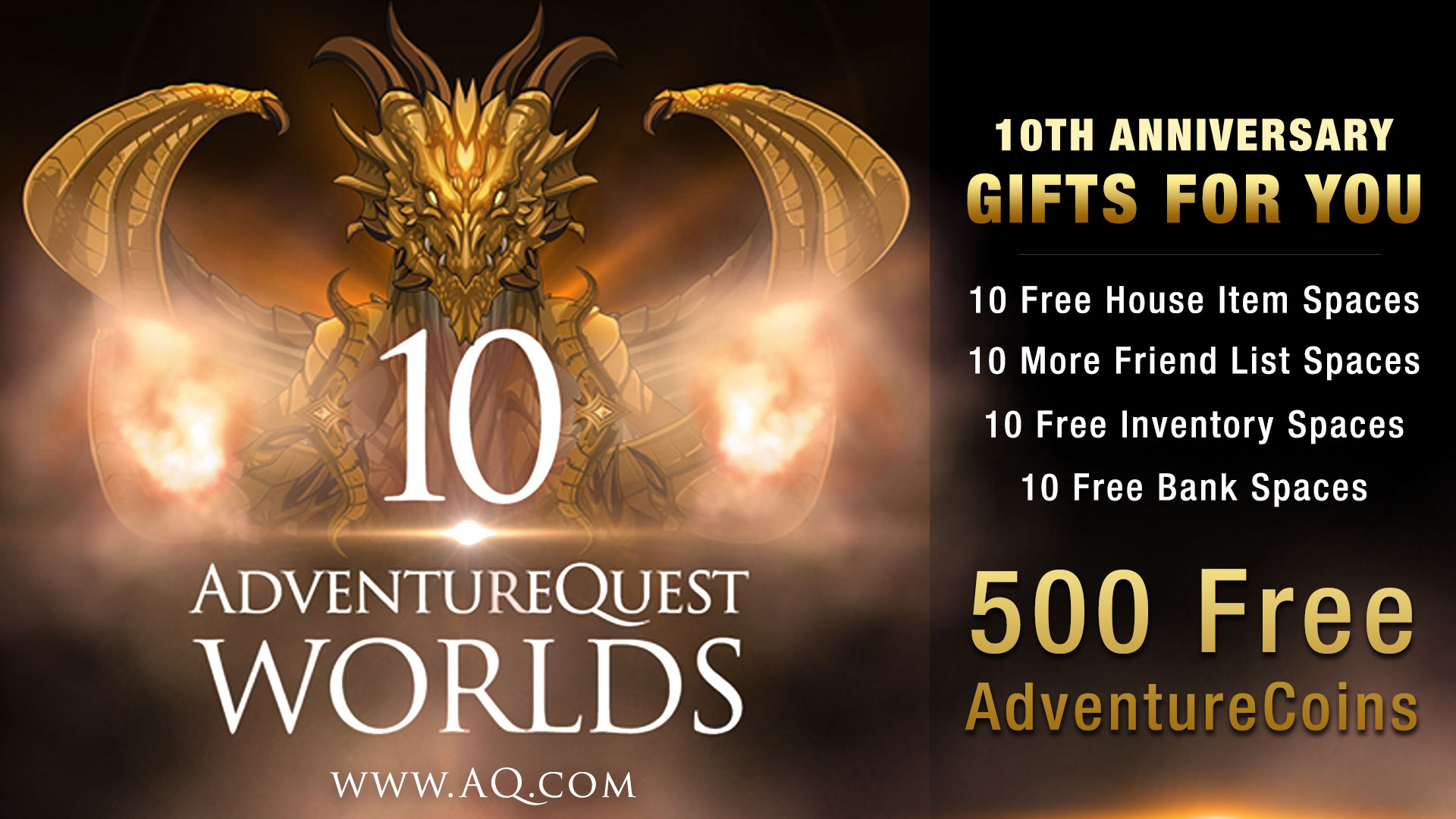 10th Anniversary Gifts on Artix Entertainment
