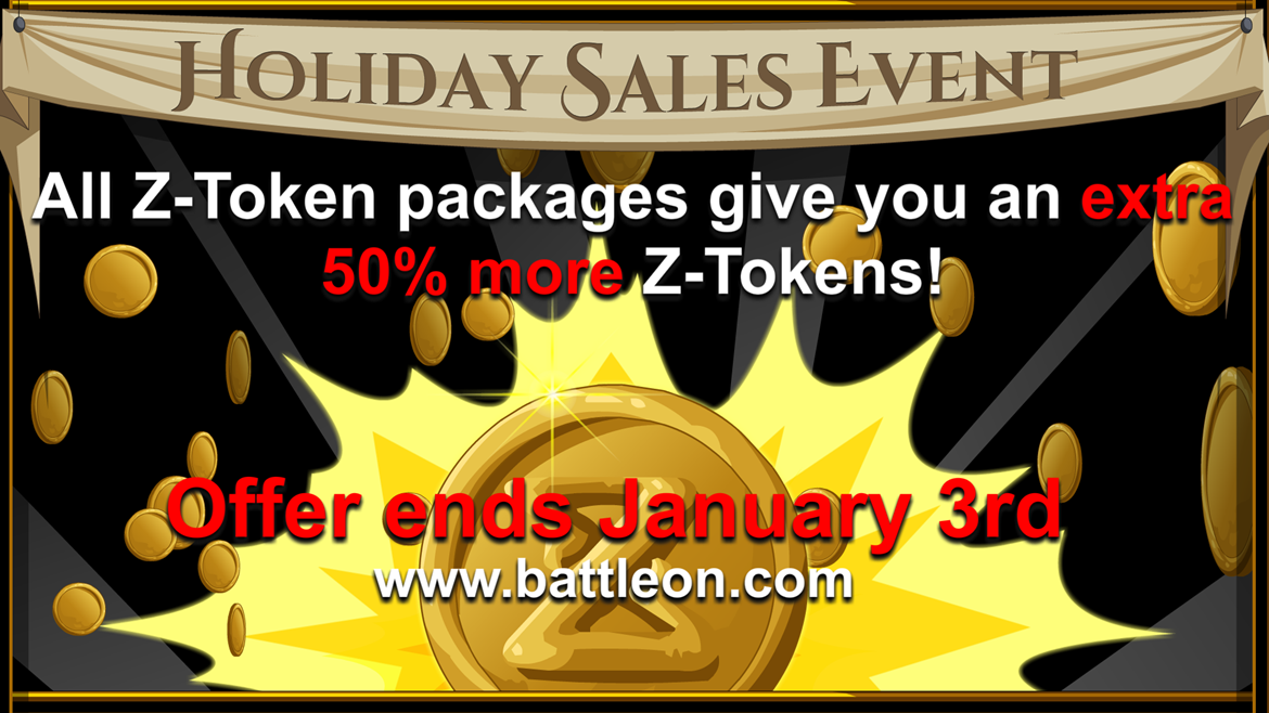 Z-Token Sale + 2 new Z-Token Packages!