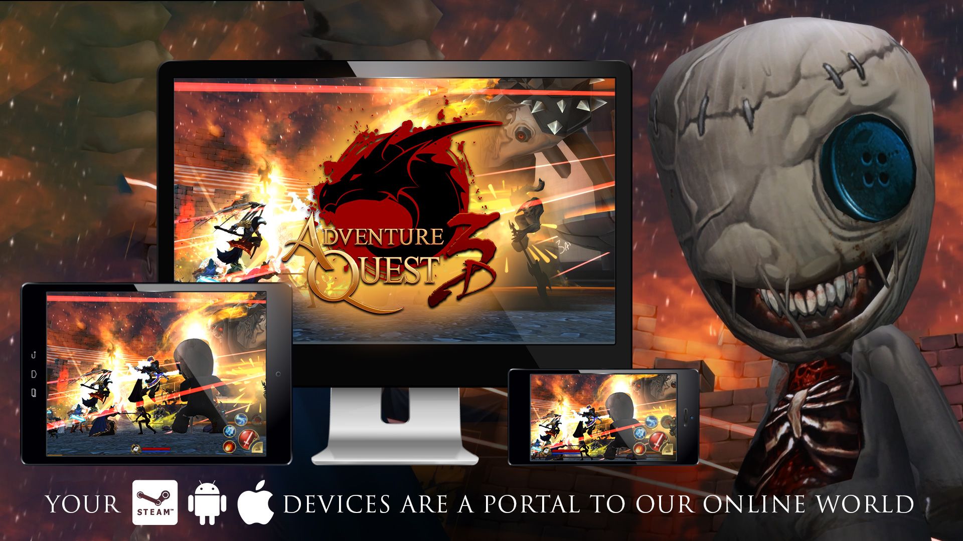 AdventureQuest 3D is a cross-platform MMORPG