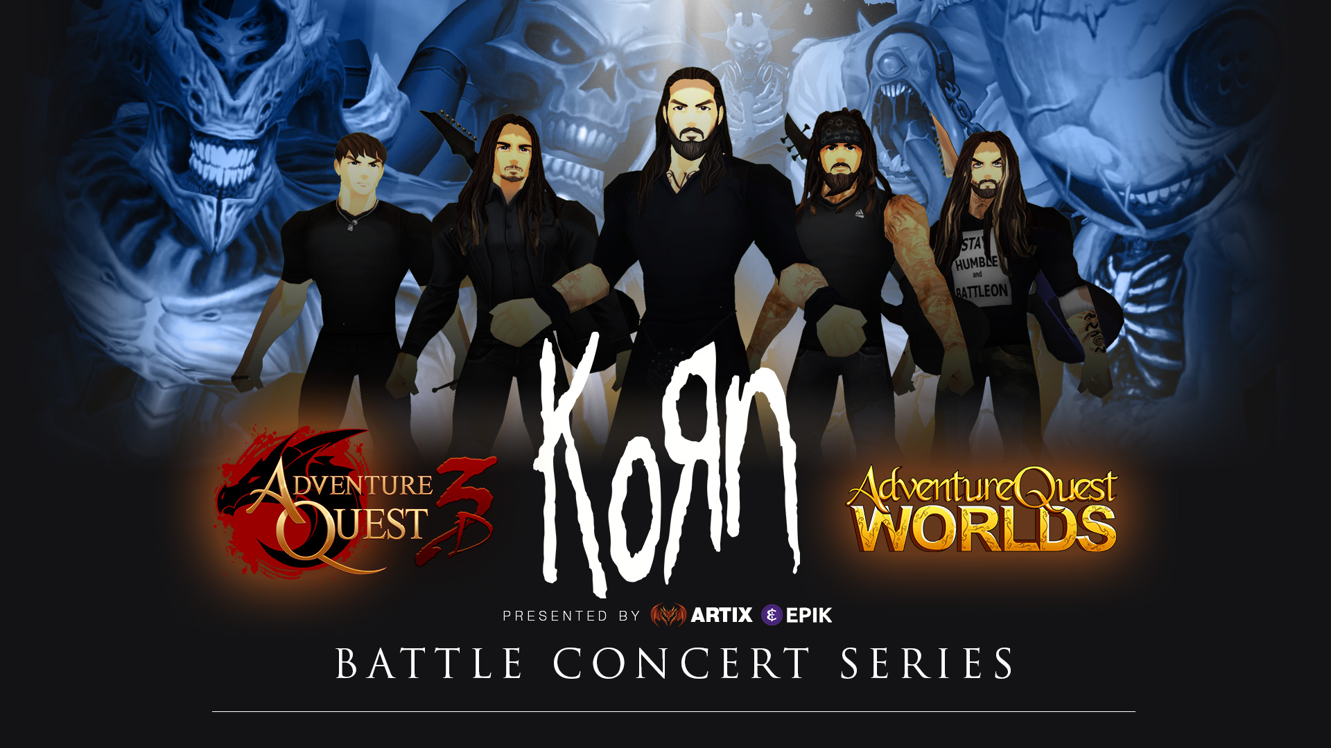 Korn's Digital Avatars for AdventureQuest 3D