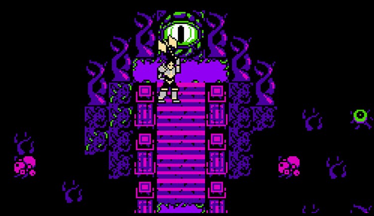 8-Bit Chaos Labyrinth Screenshot from Dungeons and DoomKnights video game