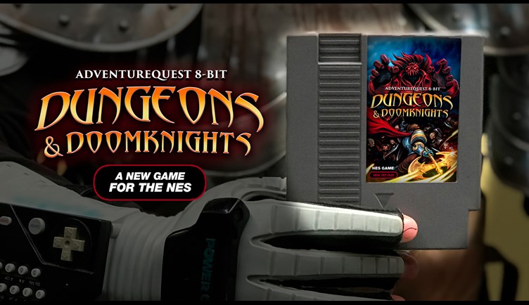 Real NES Cart Dungeons & DoomKnights