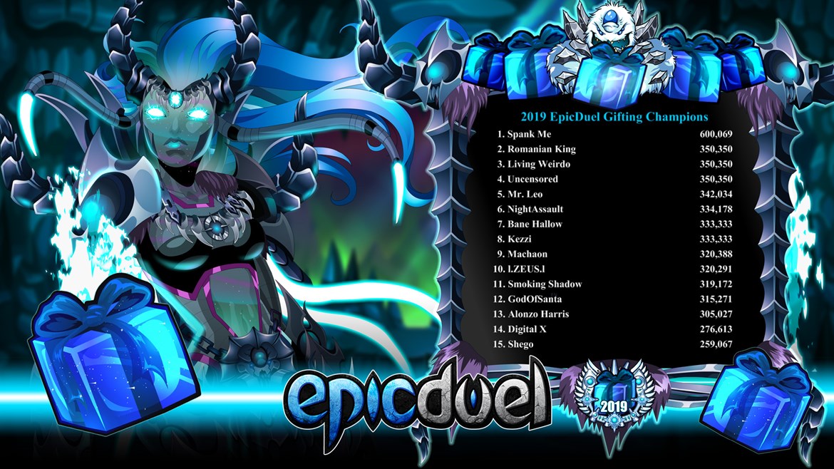 EpicDuel Gifting 2019 Ends