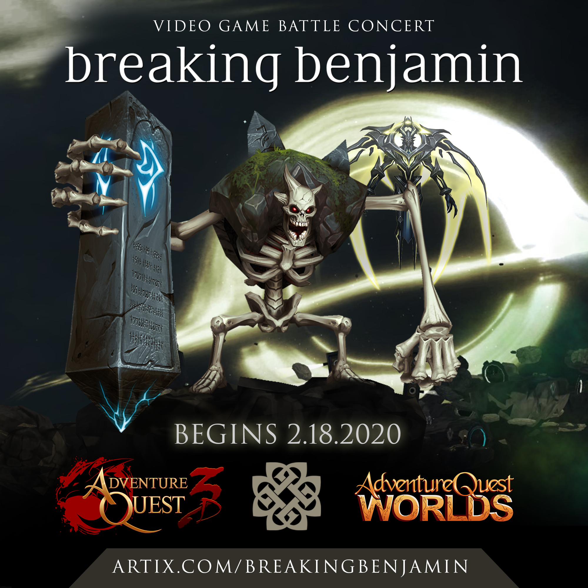 Breaking Benjamin in AdventureQuest 3D and AdventureQuest Worlds