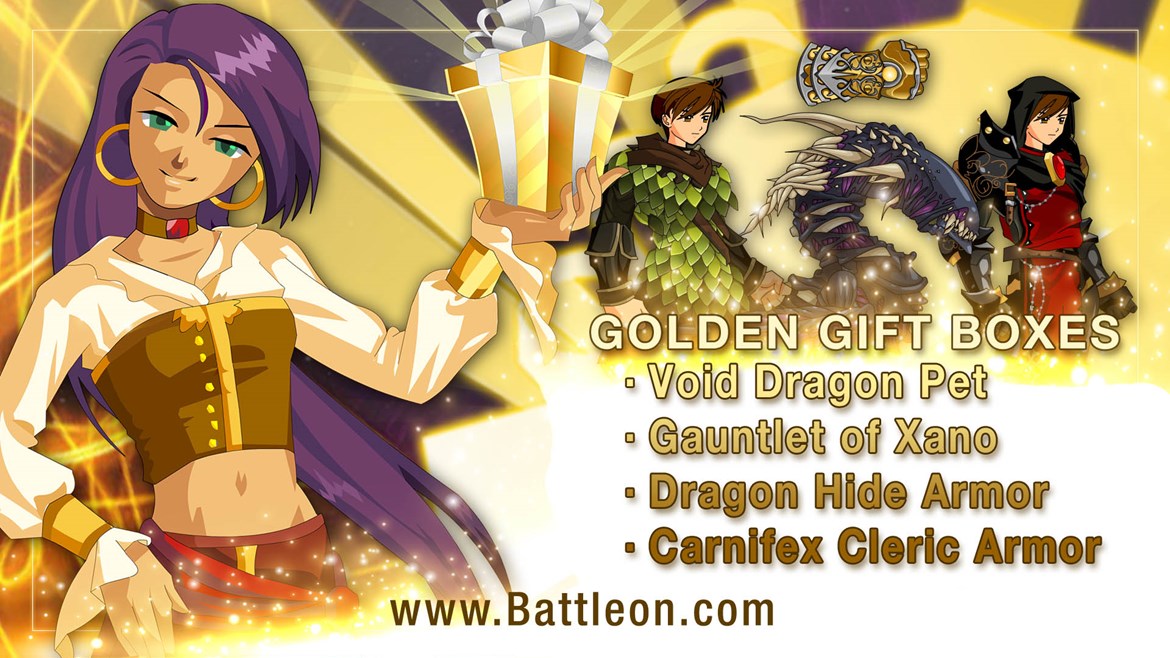 May Twisted Golden Giftboxes