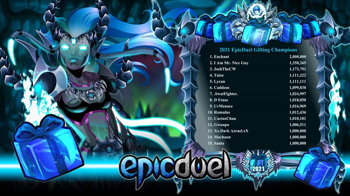 EpicDuel Gifting 2021 Aftermath