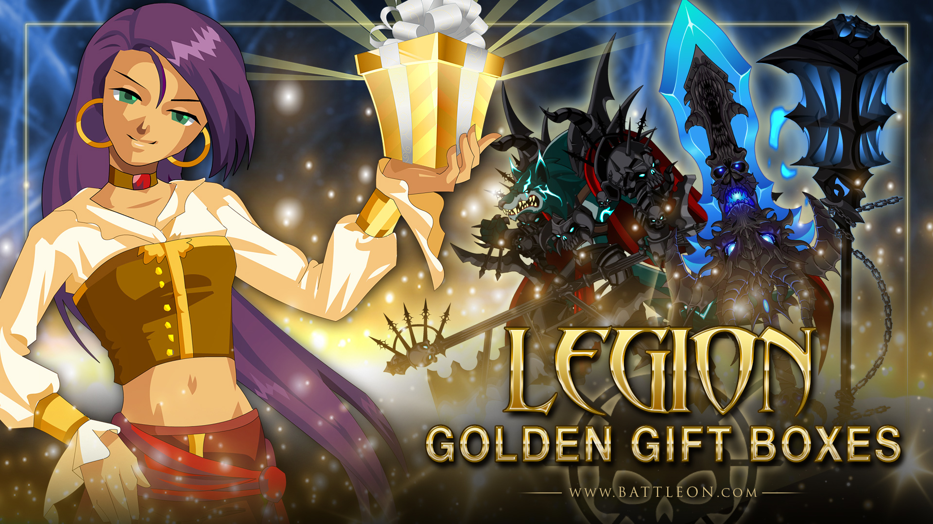 March 2022 Legion Golden Giftboxes on Artix Entertainment