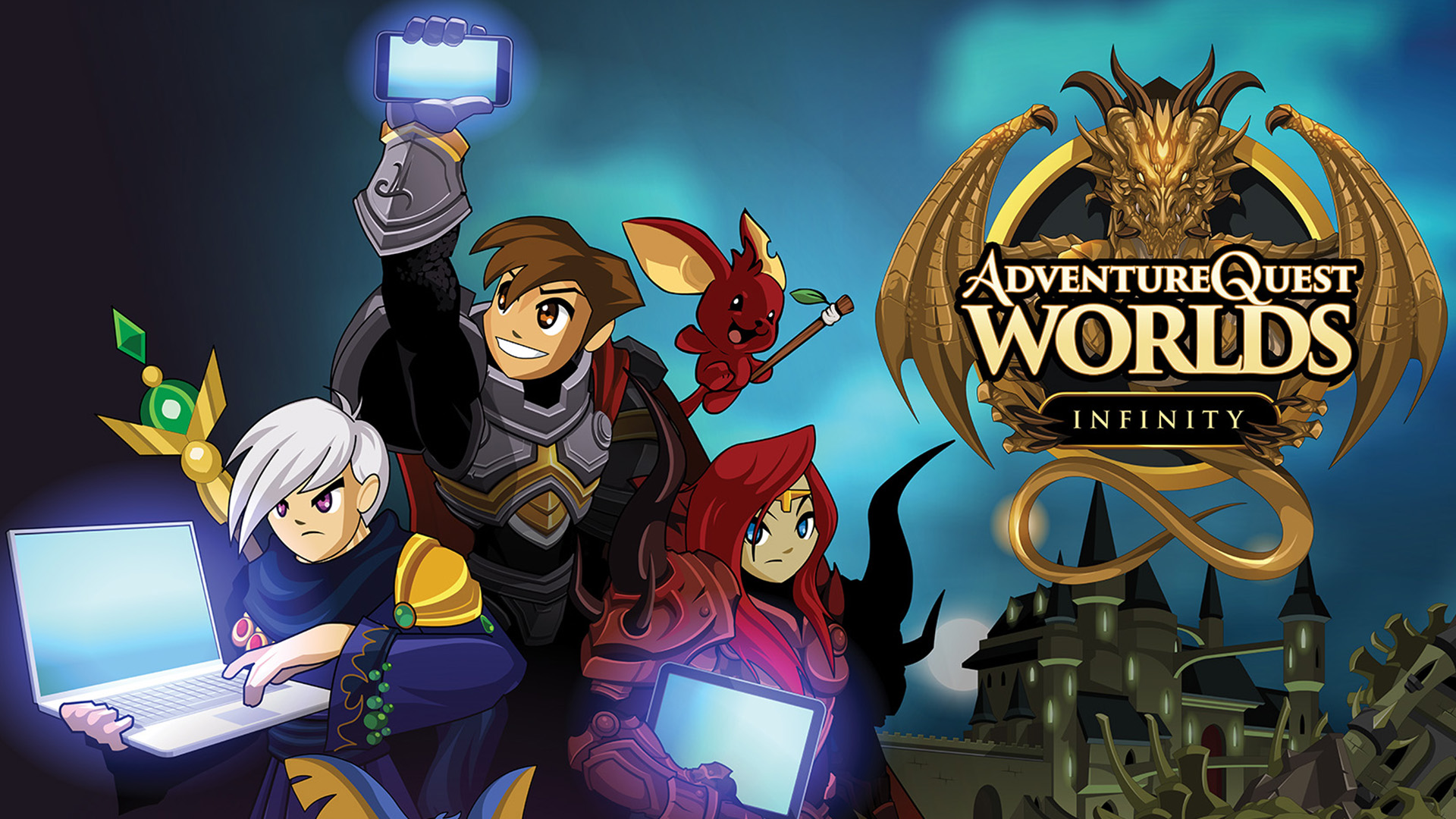 Official name! AdventureQuest Worlds Infinity on Adventure Quest 2D