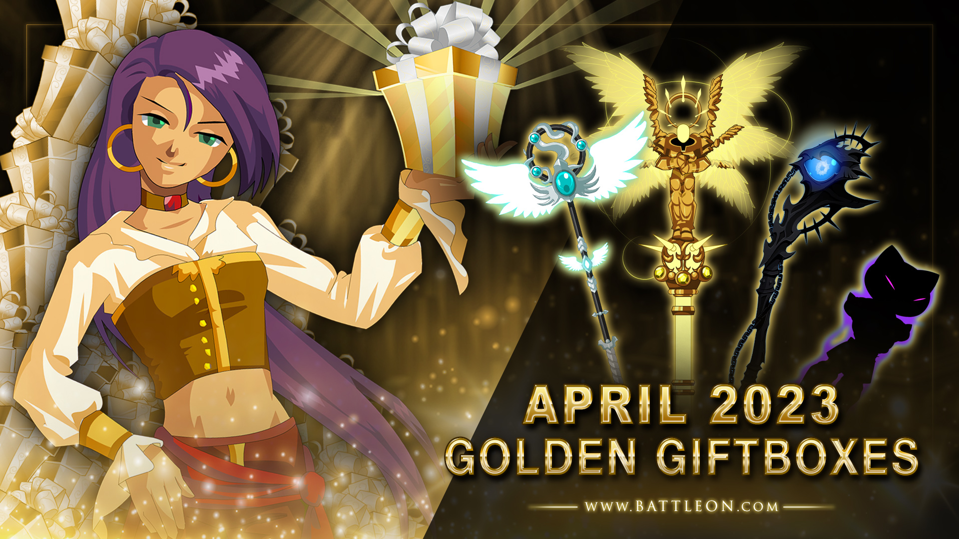 NEW! April 2023 Golden Giftboxes + Ivory Strider Memorial Gear +