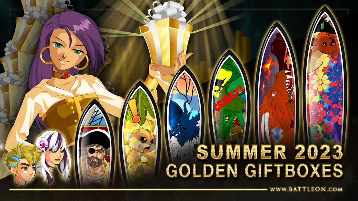 Summer 2023 Surfboard Golden Giftboxes