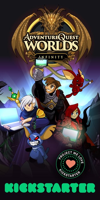 Adventure Quest Worlds Infinity Kickstarter
